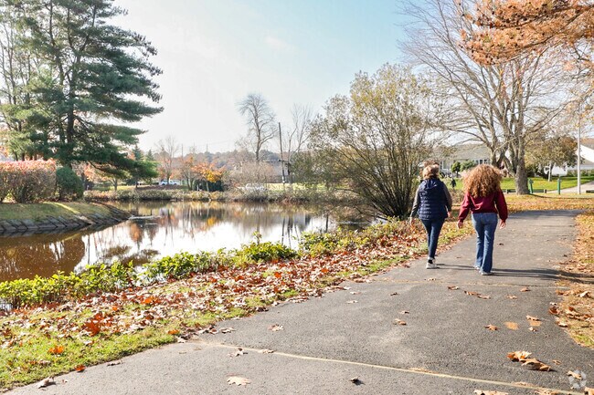 Johnston Memorial Park is a picturesque setting morning strolls in the Hartford Avenue area.
