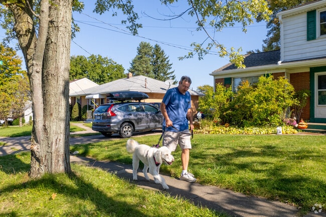 Many residents enjoy the walkability of Mercyhurst with their canine companions.