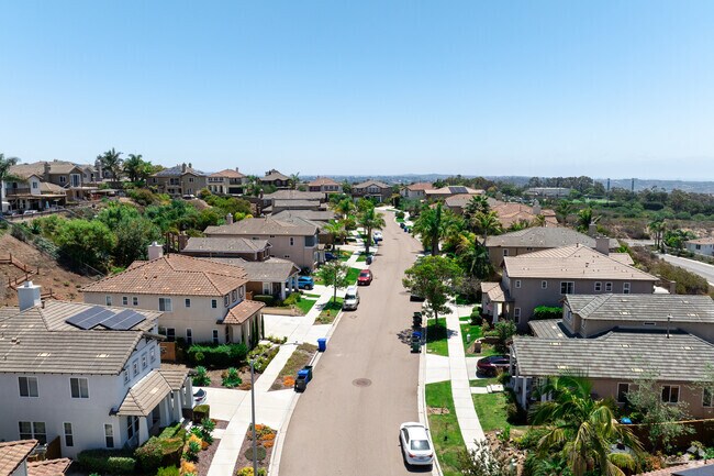 Wide streets run throughout the residential area in Calavera Hills.