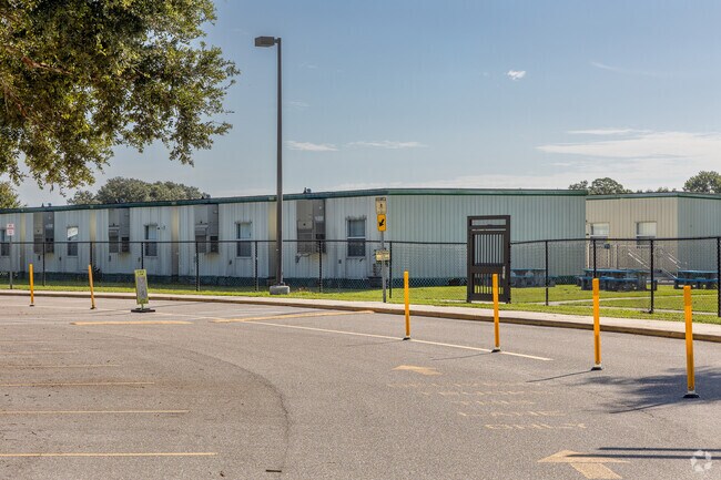 Lakeview Elementary School has trailer classrooms on campus.