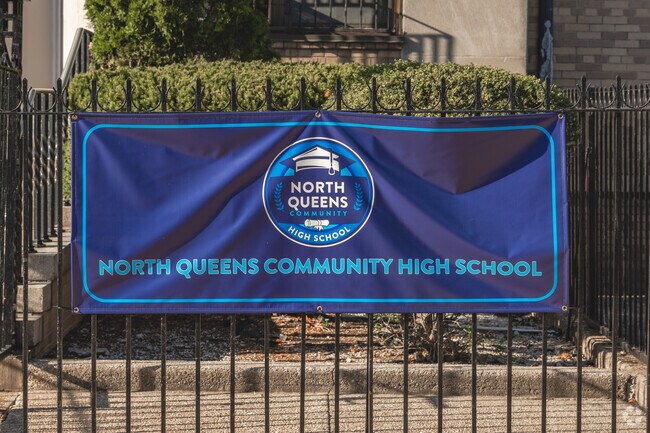 North Queens Community HS has a student-teacher ratio of 8 to 1.