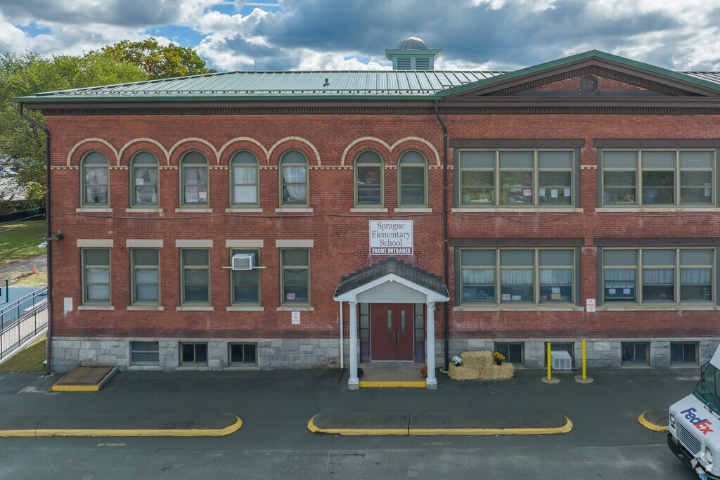 Sprague Elementary School provides a public education to students in Waterbury, Connecticut.