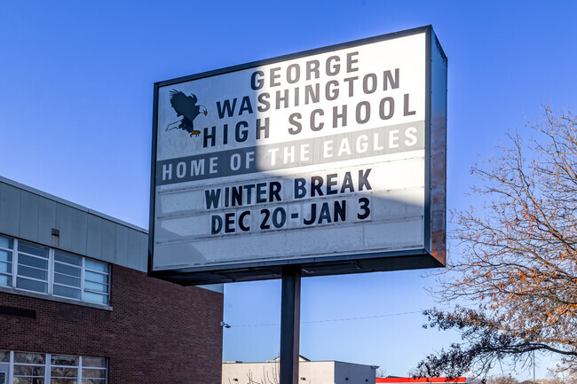 George Washington High is home of the Eagles.