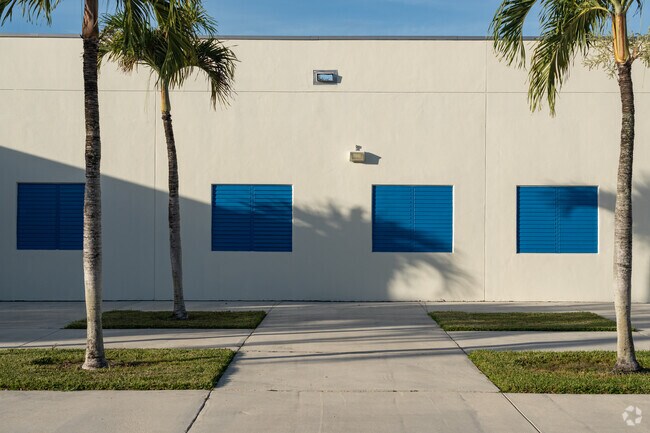 Minimalistic architectural details and vibrant colors at Christina M. Eve Elementary School.