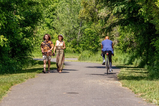 The McMullen Creek Greenway is popular with walkers and bikers.