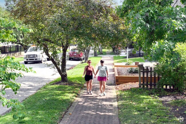 Residents of Cottage Home enjoy walking along the Monon Trail.