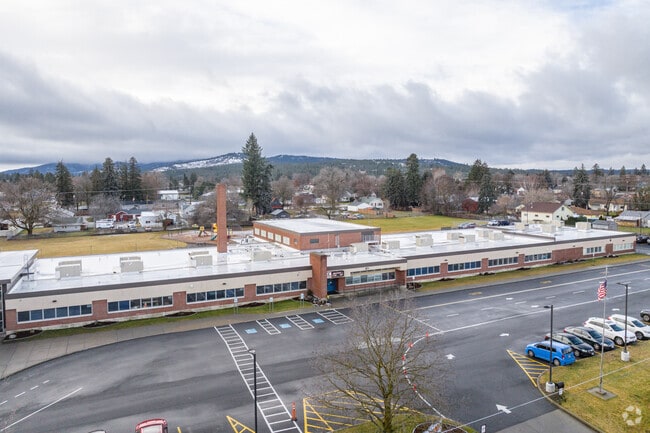 Ness Elementary has lot of outdoor space behind the school.