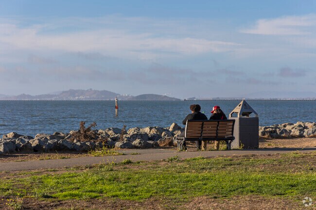 Residents of The Triangle can look out across the bay and enjoy beautiful views.