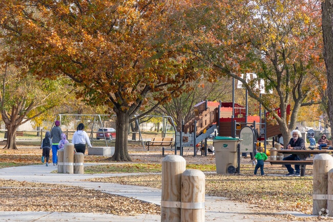 Helmerich Park is a local favorite because of its shaded playgrounds and picnic spaces.