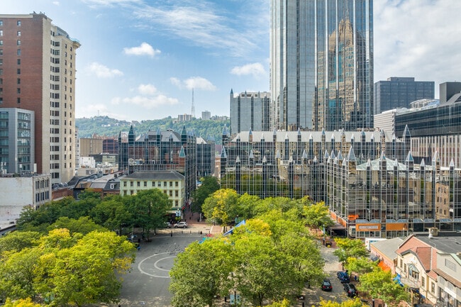Wilkins Township residents visit Market Square in Pittsburgh for dining and shopping.