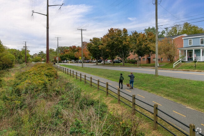 Take a stroll at Old Mill Park in Central Fredericksburg.
