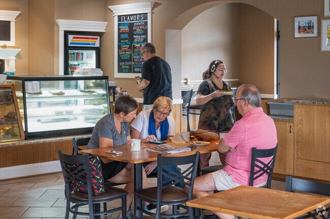 Mill Mountain Coffee & Tea is a beloved local café known for its cozy atmosphere.