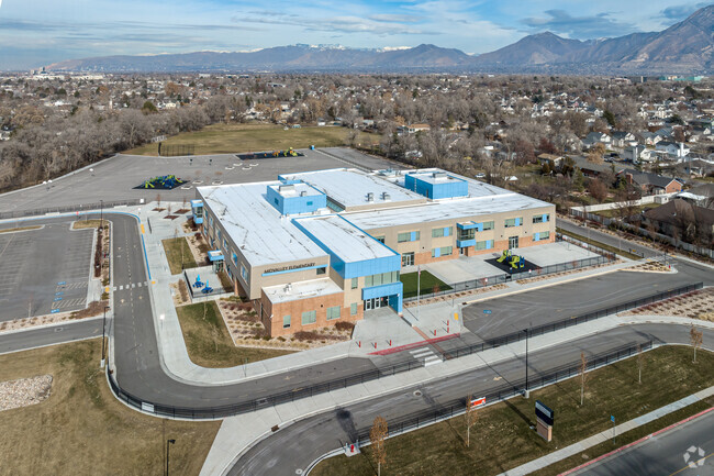 Midvalley Elementary School has a several well marked drop off/pick up areas.