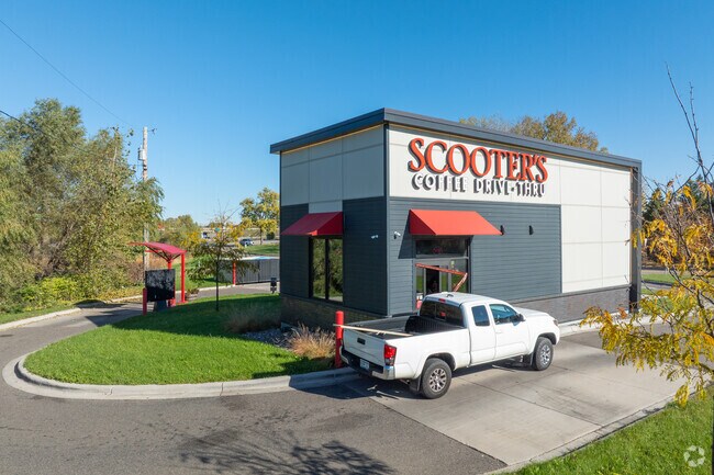 Scooter’s Coffee in Sherwood Glen is a convenient stop for busy mornings.