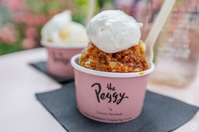 All of the snowballs at The Peggy are made with organic and sustainable ingredients.