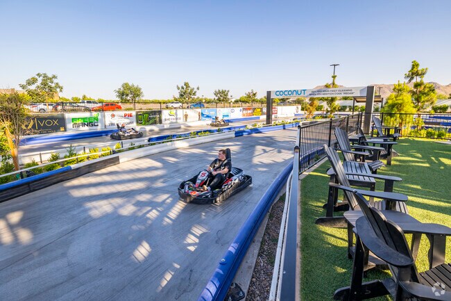 Just minutes from Hastings Farms, Pecan Lake Entertainment offers a variety of attractions, including go-karts, mini golf, and a ropes course, providing fun for all ages.