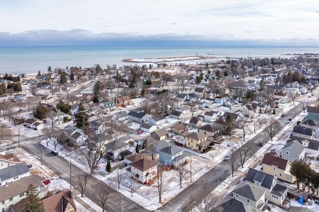 Lake Michigan is part of Manitowoc residents daily life and weather in the area.