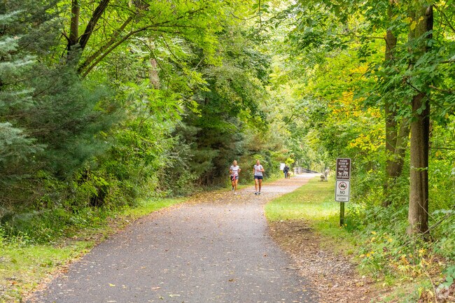 Runners take the challenge to run the Lebanon Valley Rail Trail in South Lebanon.