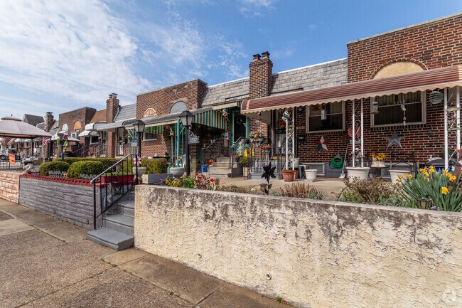Many Juniata Park homes come with patios out front, providing a nice place to relax.