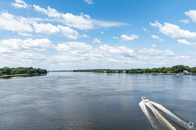 Launch boats from the Neshaminy State Marina located across the river.