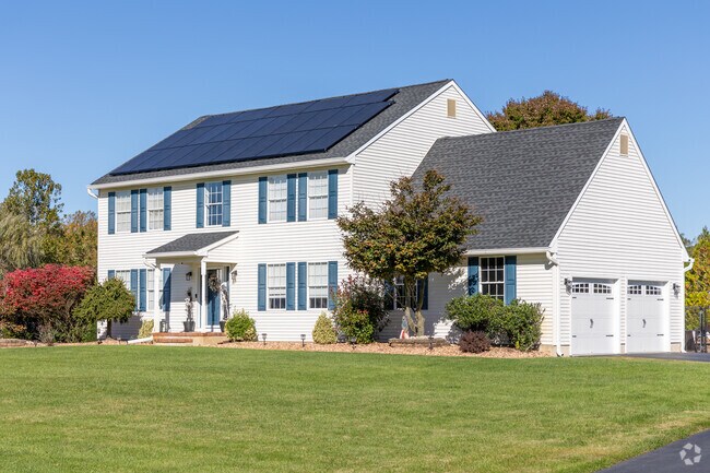 Colonial Revivals on large lots are found throughout Plumsted.