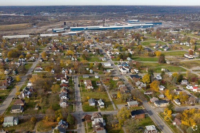Aerial vie of Farrell a diverse and resurgent community.