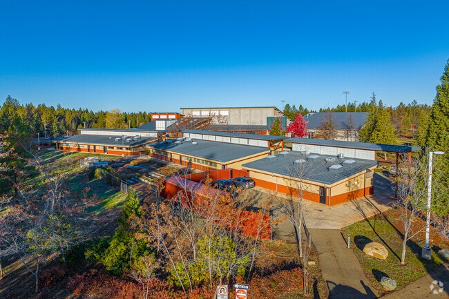 Students of Foresthill High School love to learn in the small garden.