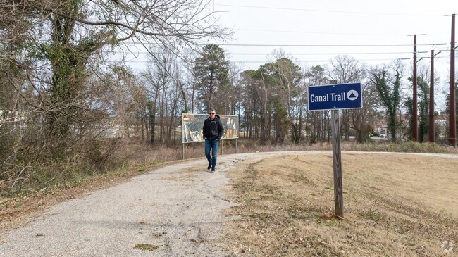 The Canal Trail is a 7.5 mile gravel trail near the museum.