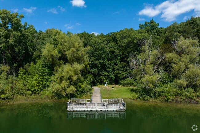Seven Lakes State Park in Fenton Township offers a pier for anglers during warm months.
