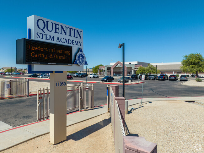 Quentin Elementary School signage.