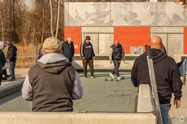 Charleston residents play Bocce ball on especially on sunny days at Fairview Park.