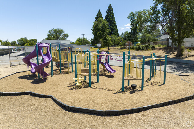 Reno's Elmcrest Elementary has several, colorful play areas for students.