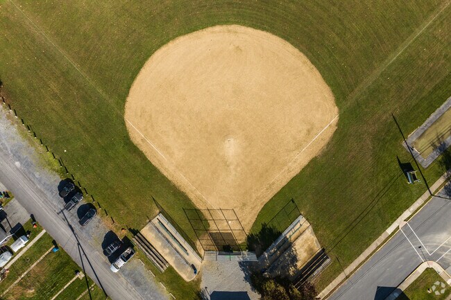 The fiery allure of Perry Township's baseball diamond.