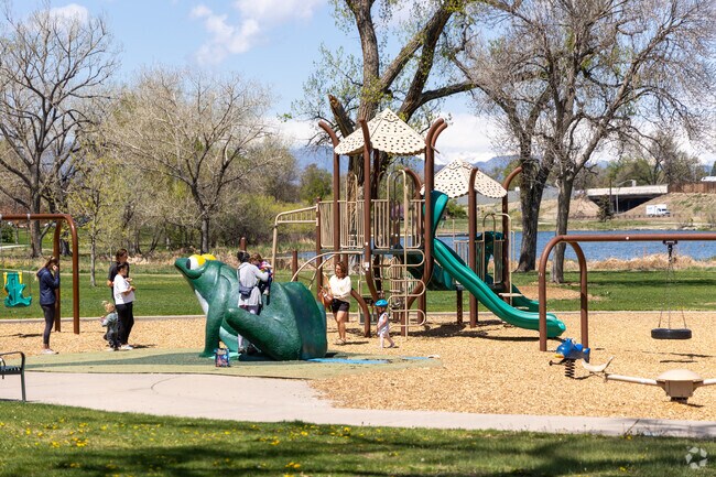 Berkeley Lake Park's playground is popular with the neighborhood kids.