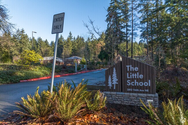The Little School signage.
