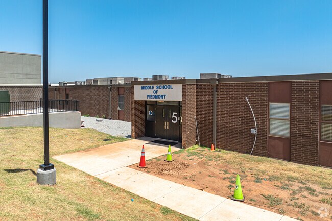 Piedmont Middle School still uses the old wing of the middle school.