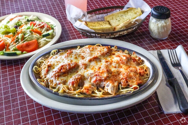 The Pizza Palace has delicious Italian food and is just a short drive from Eastover.