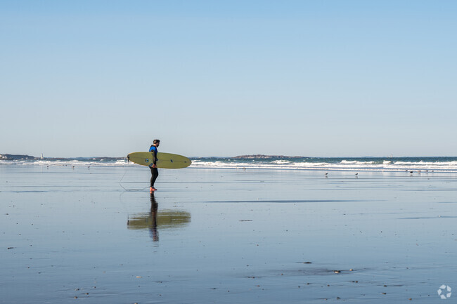 Nantasket Beach has consistent waves for Strawberry Hill surfers to shred.