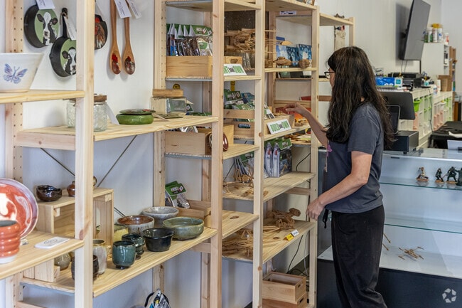 Browse the gifts at Henzie's Art Studio on Main Street in Gravette.