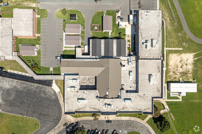 The small footprint of Wicomico Middle School helps build community among students.