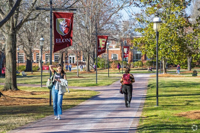 Elon University is at the heart of the city of Elon.