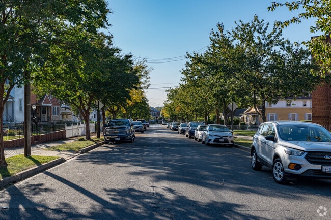 Trees line the streets of Washington's Twining neighborhood.