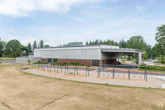 The Covered sports Court at Lakeridge Middle School.
