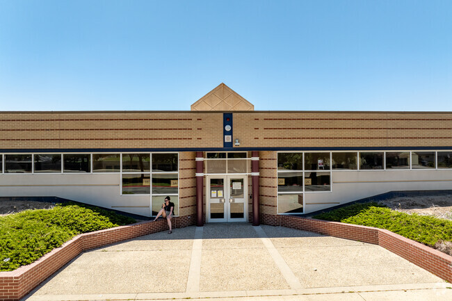 Front entrance at White Pine Elementary.