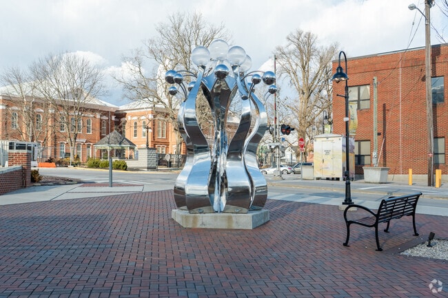La Grange has a beautifully walkable downtown area with art you can appreciate.
