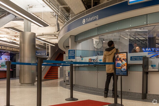 Catch an Amtrak just minutes from Ashley at Joe Biden Station.