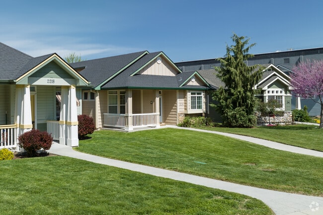Colorful cottages in the Warm Springs area of Boise's East End.