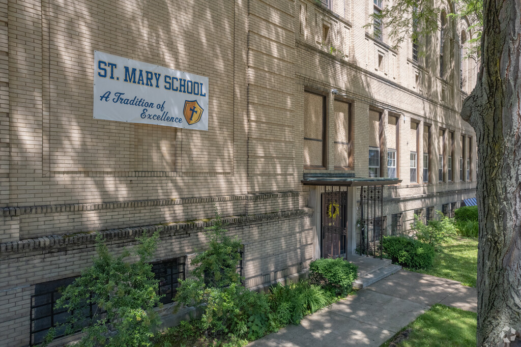 St. Bernard-St. Mary Elementary School has a unique building architecture.