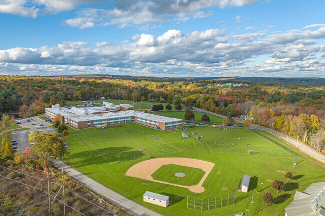 Quabbin Regional Middle School in Barre/Williamsville has a baseball field on the south end.