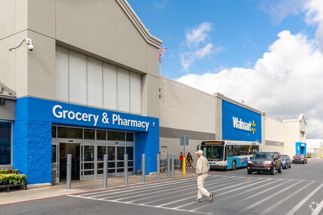 Oakland residents have access to the Walmart Supercenter via buses & a short drive.